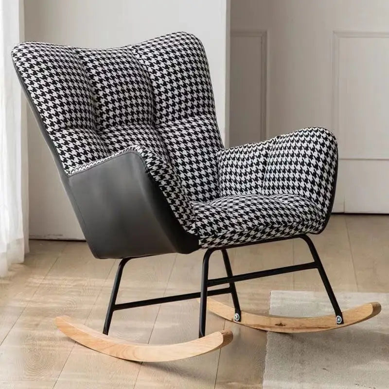 TINGFANG Balcony Rocking Chair Modern Lounge For Living Room