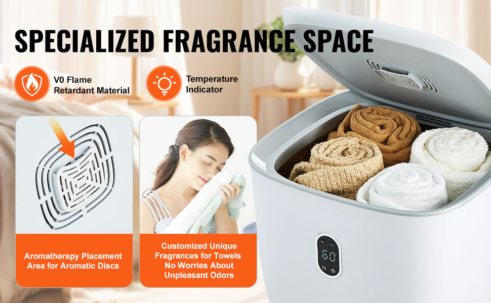 SucceBuy Towel Warmer Bucket With Auto Shut Off LED Screen