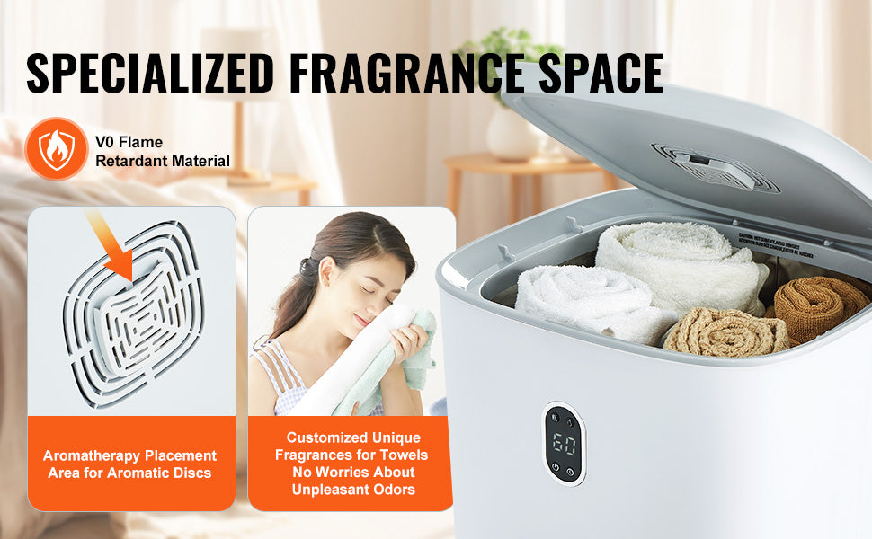 SucceBuy Towel Warmer Bucket With Auto Shut Off LED Screen